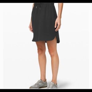 Lululemon Black On The Fly Drawstring Skirt